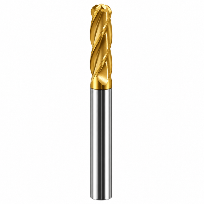 2mm HRC55 Solid Carbide Ballnose Endmill 4 Flutes