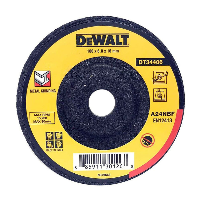Dewalt DT34406 DC Grinding Wheel 100x6x16 mm (Pack of 10)