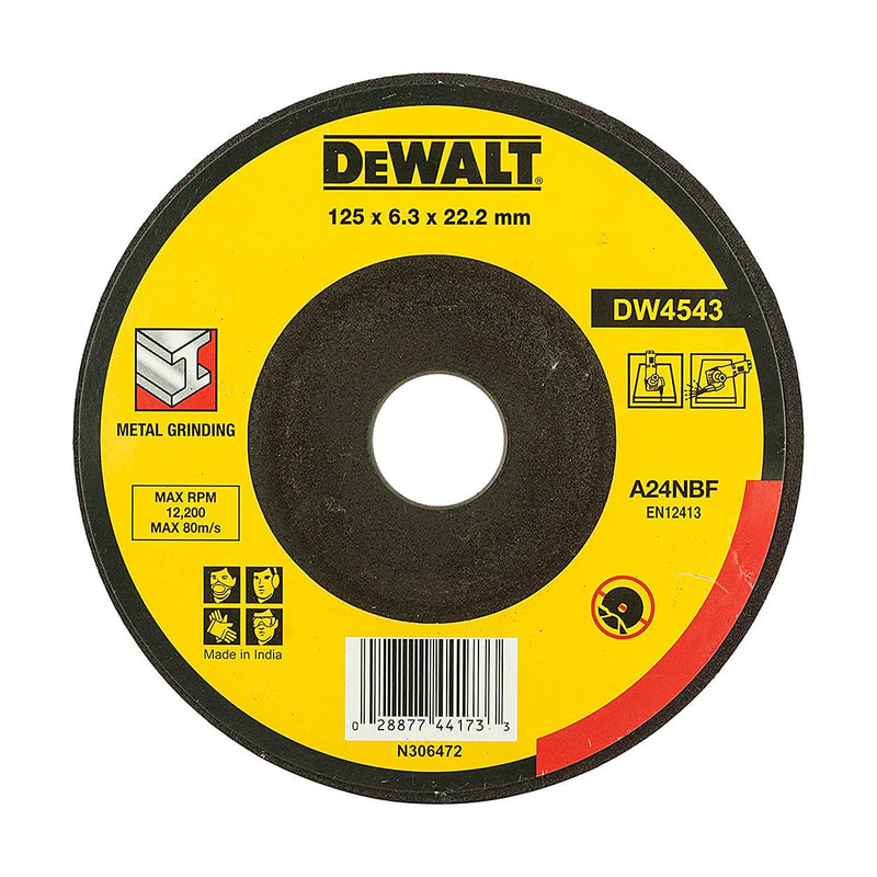 Dewalt DW4543 DC Grinding Wheel 125x6x22.2 mm (Pack of 10)