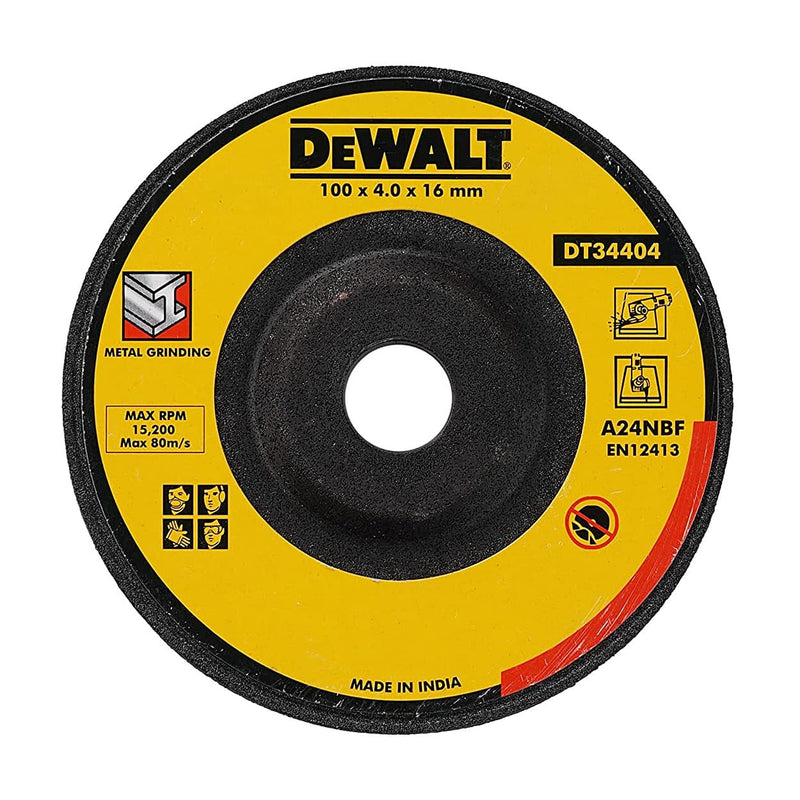 Dewalt DT34404 DC Grinding Wheel 100x4x16 mm (Pack of 10)
