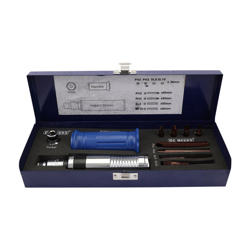 De Neers Impact Screw Driver Bit Set 13pcs