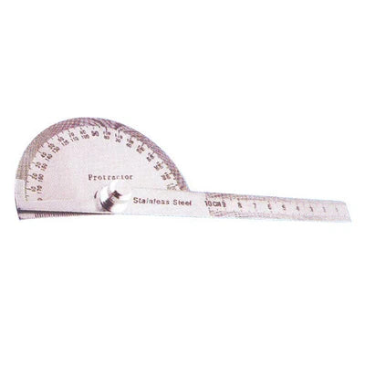 Long Protractor With Graduated Steel Rule
