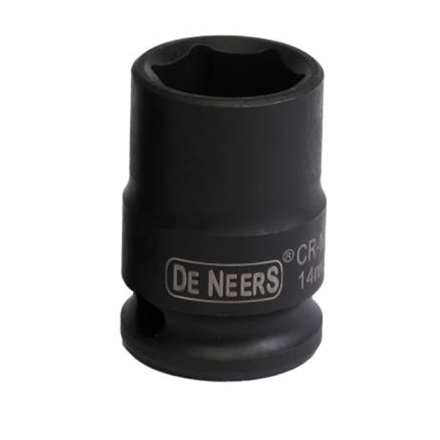 De Neers Drive Socket Impact 6.3mm (1/4) Black (Pack of 5)