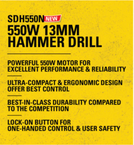 Stanley SDH550N 550W 13mm Hammer Drill