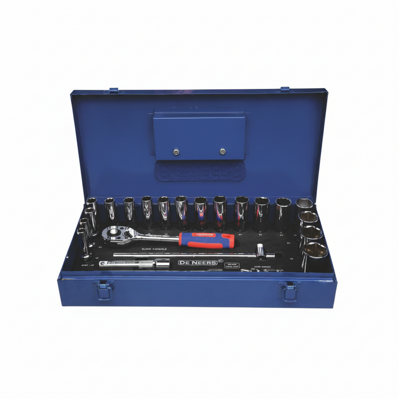 De Neers 12.5mm 1/2 Drive Deep Hex Socket Set DN-24M-HD