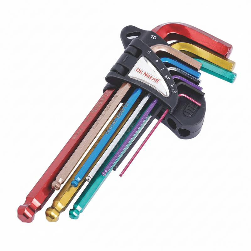 Electrophoretic Paint Long Arm Ball End Allen Key Set 9pcs