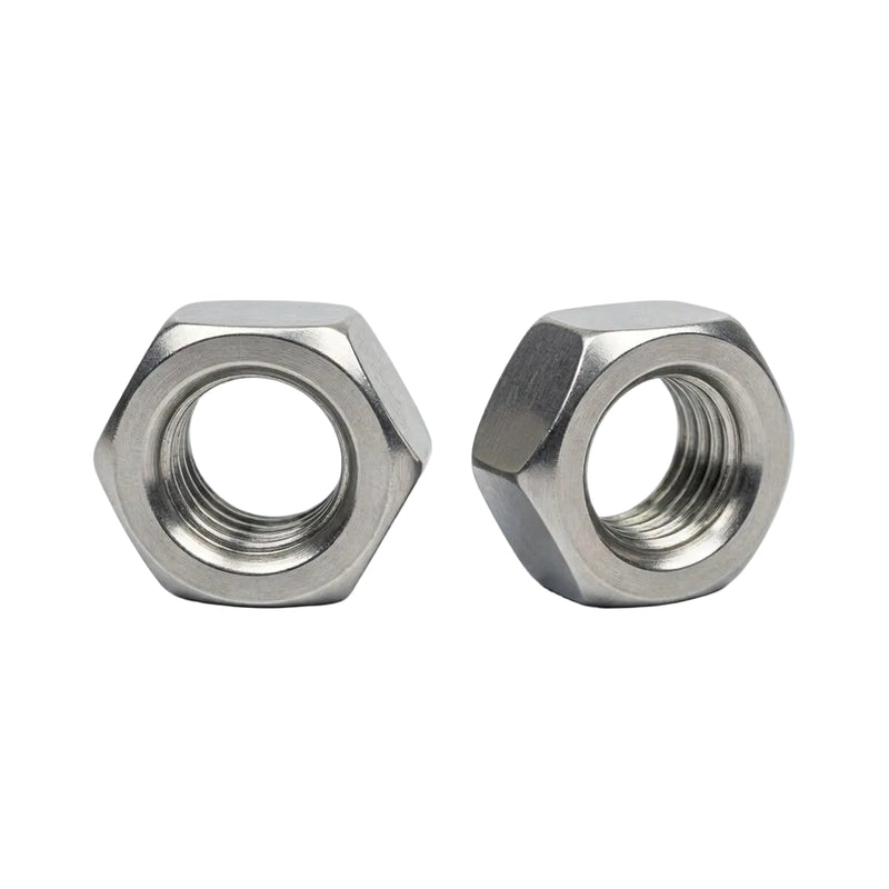 Metric 304 Stainless Steel Hex Nuts (ISO-4032) Pack of 100