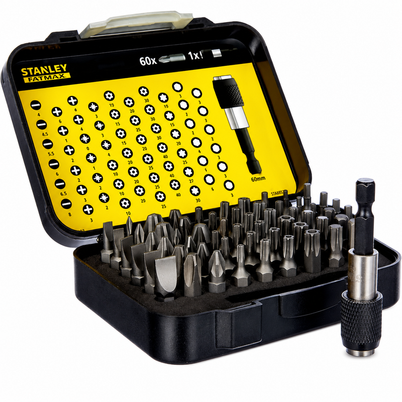 Stanley 1-13-902 25mm Mixed Hex Screwdriving Set 61pc