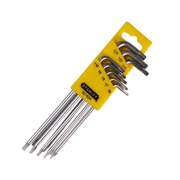 Stanley 92-624 Long L-Type Tamper Proof Torx Hex Key Set 8pcs