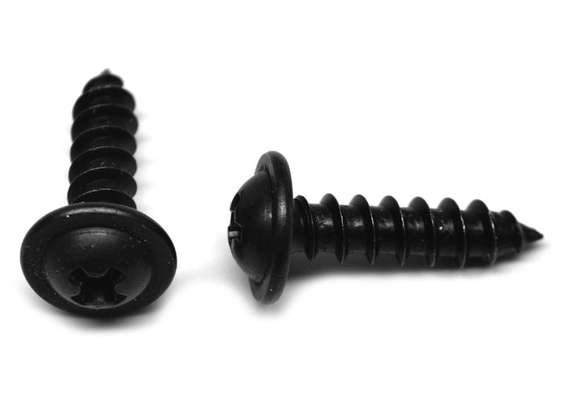 No.4 Black Oxide Pan Washer Head Philips Sheet Metal Screw Pack of 1000