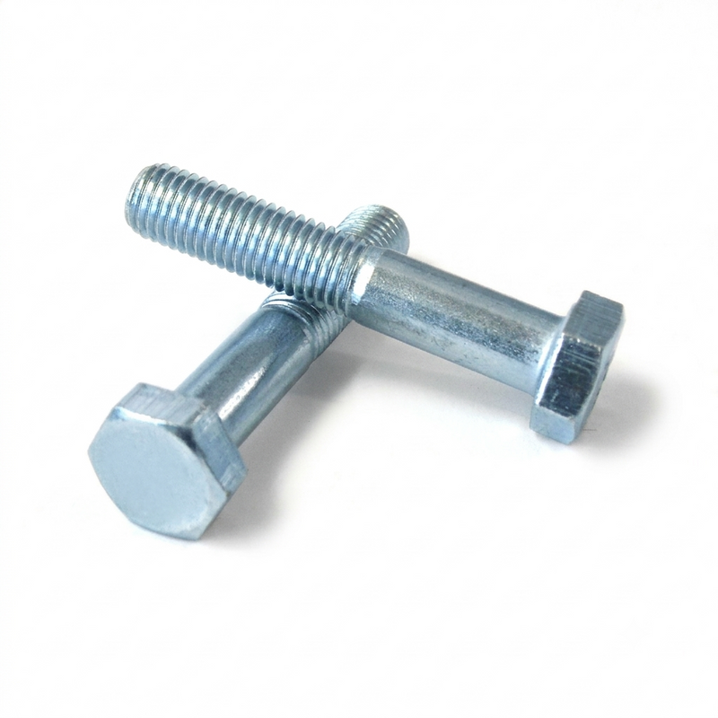 M16 Zinc Plated Hex Head Bolt Partially Threaded Pack of 100