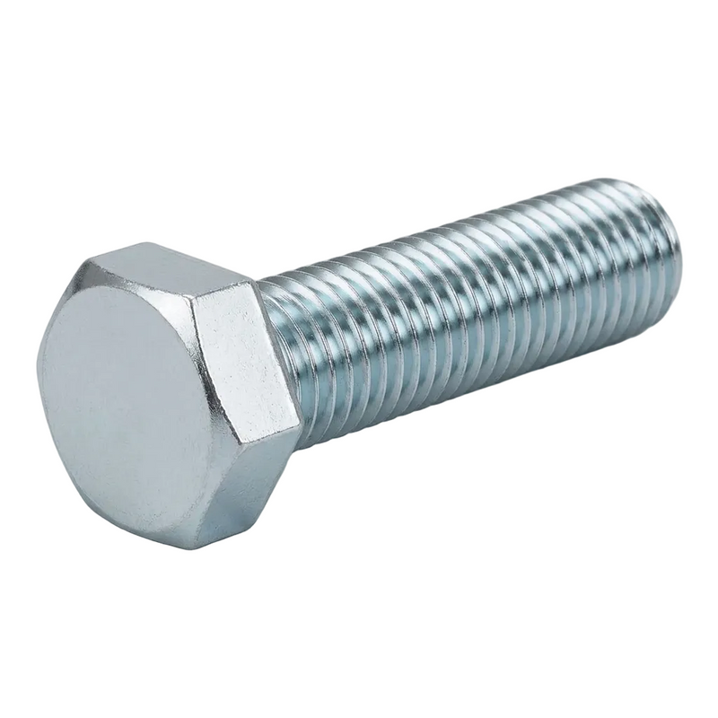 M12 Zinc Plated Hex Head Screws Fully Threaded Pack of 100