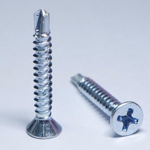 No.8 Zinc Plated  Csk Phillips Self Drilling Screws Multipack