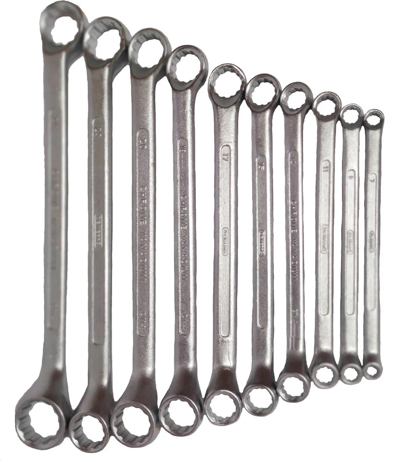 De Neers 13-10M BI-Hexagon Ring Spanner Shallow Offset Set of 10 Pcs