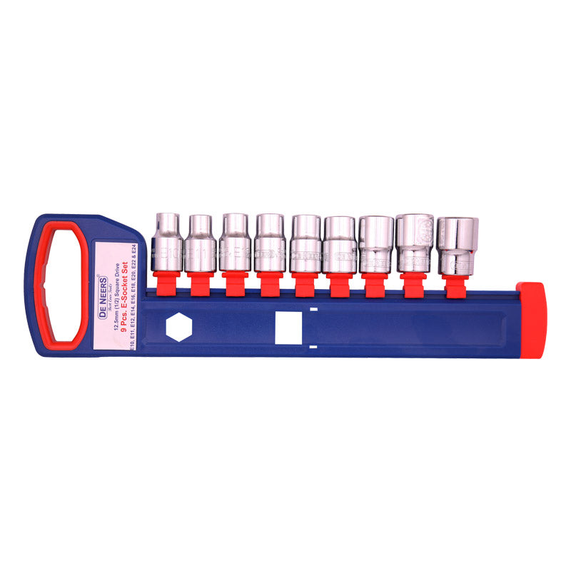 De Neers E-Socket Set 9pcs Set - Hanger Packing