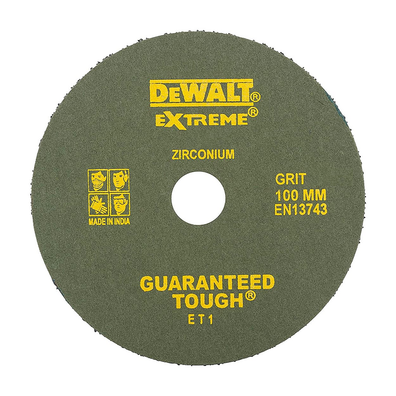 Dewalt DZC33-IN 100x16 mm 60 Grit Zirconium Fiber Sanding Disc (Pack of 10)