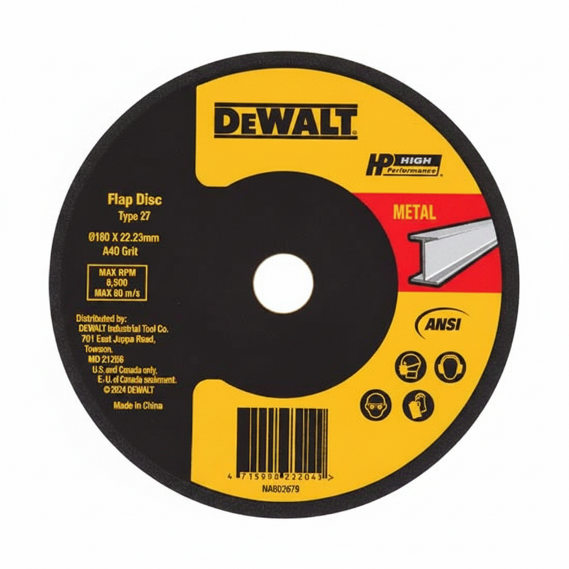 Dewalt DWA41636A 100x16 mm 36 Grit Aluminum Oxide Flap Disc (Pack of 10)