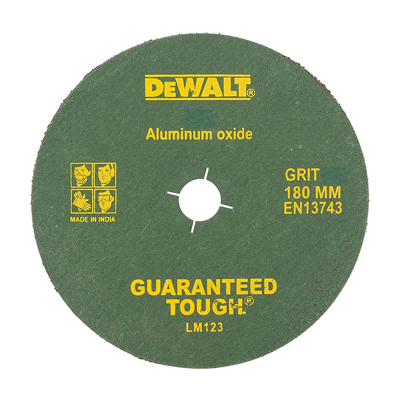 Dewalt D4-IN 180x22.2 mm 60 Grit Aluminium Oxide Fiber Sanding Disc (Pack of 10)