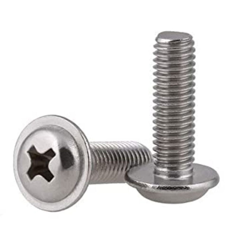 No.6 Zinc Plated Phillips Washer Head Sheet Metal Screw Pack of 1000