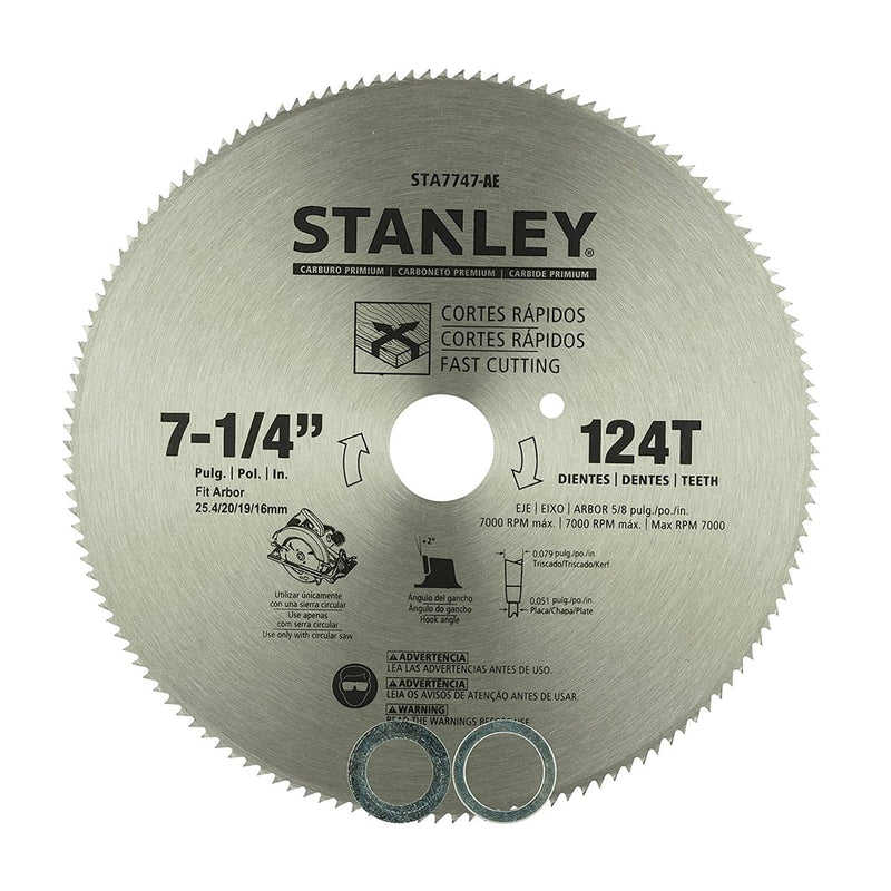 Stanley STA7747-AE HSS General Purpose Circular Saw Blade 7-1/4 inch / 184 mm