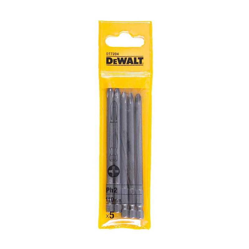 Dewalt DT7203-QZ Pozidriv Torsion Screwdriver Bits PZ2x110mm
