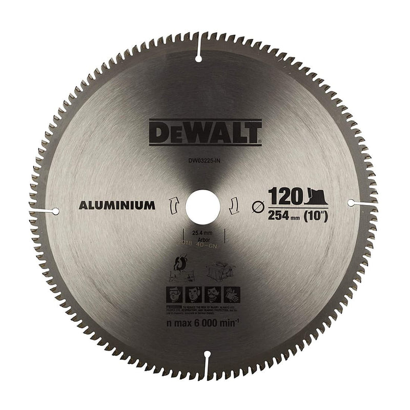 Dewalt DW03225-IN 10 Inch 120 Teeth 254mm Out Diameter Circular Saw Blade (Pack of 5)