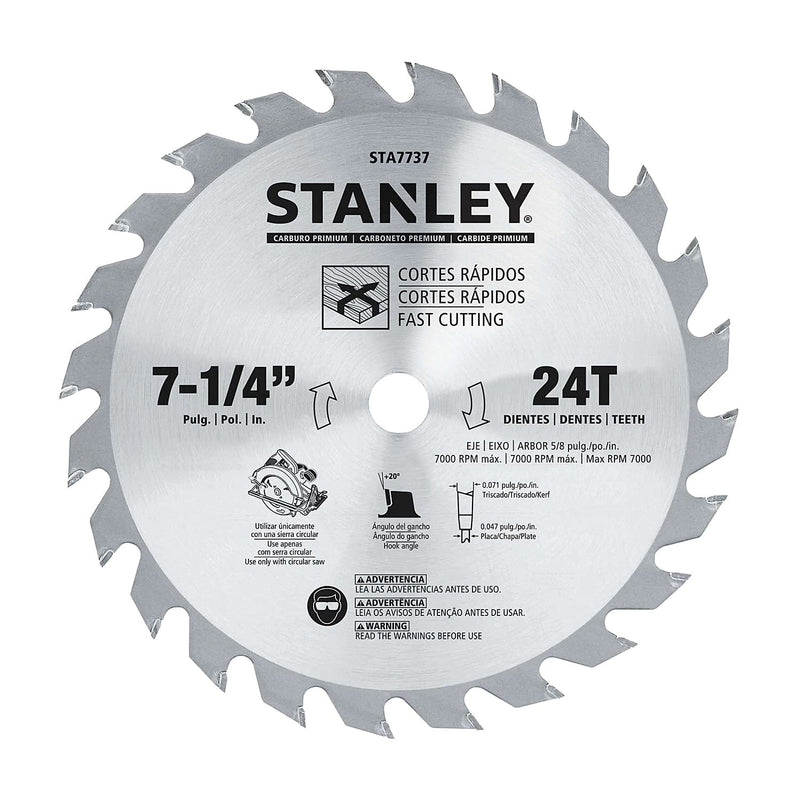 Stanley STA7737-AE Circular Saw Blade 7-1/4 24T