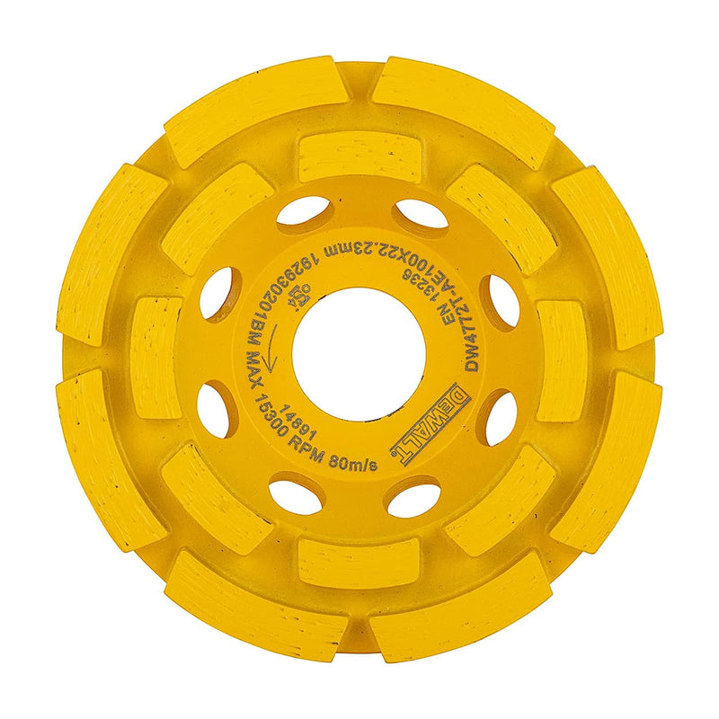 Dewalt DW4772T-AE 100mm x 22.2mm Cup Grinding Wheel