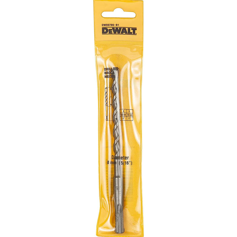 Dewalt DW00706-B1 8mm x 160mm SDS Plus Economy Drill Bit (Pack of 5)