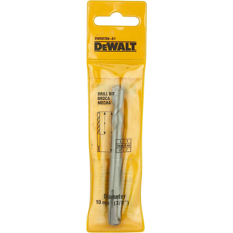 Dewalt DW00708-B1 10mm x 110mm SDS Plus Economy Drill Bit (Pack of 5)