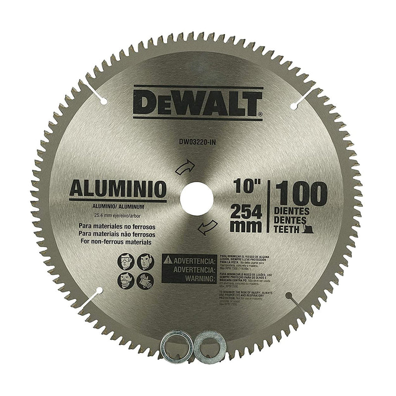 Dewalt DW03220-IN 10 Inch 80 Teeth 254mm Out Diameter Circular Saw Blade (Pack of 10)