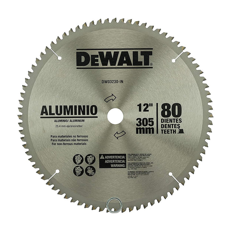 Dewalt DW03230-IN 12 Inch 80 Teeth 305mm Out Diameter Circular Saw Blade (Pack of 10)