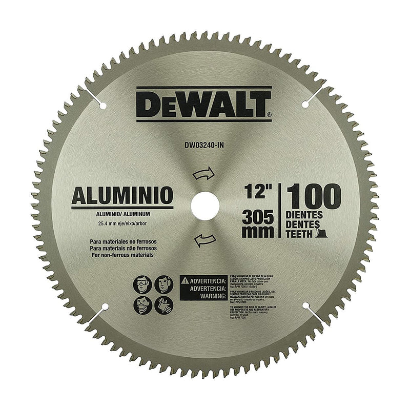Dewalt DW03240-IN 12 Inch 100 Teeth 305mm Out Diameter Circular Saw Blade (Pack of 10)