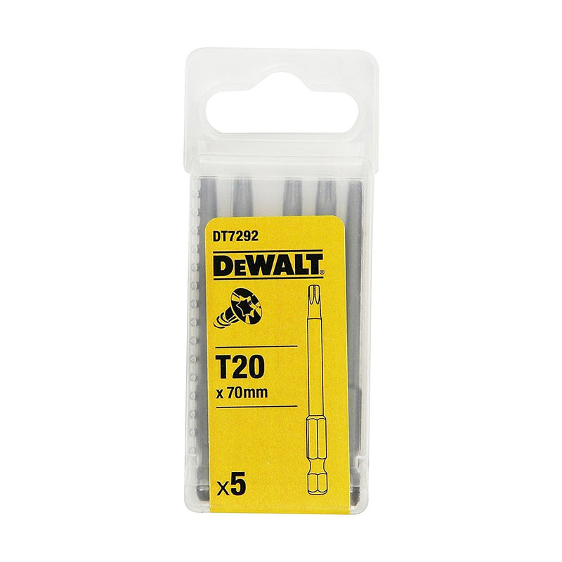 Dewalt DT7292-QZ Torx High Quality Screwdriving Bits T20x70mm