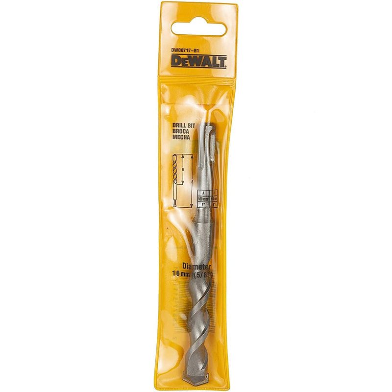 Dewalt DW00717-B1 16mm x 160mm SDS Plus Economy Drill Bit (Pack of 3)