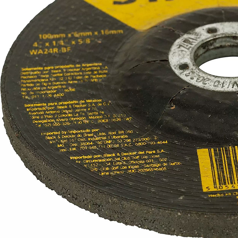 Stanley STA4500S Grinding Wheel For Inox 100x6x16mm