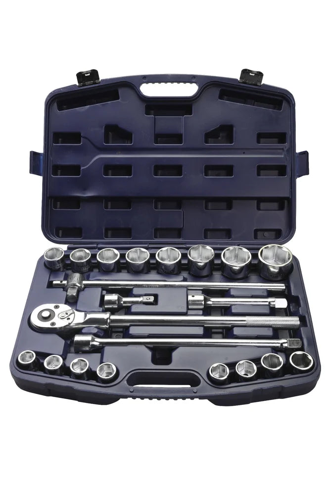De Neers 19mm Drive Bi-Hex Socket Sets 3/4 SAE 21pcs