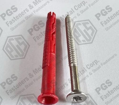 M10 Zinc Plated Frame Fixing Anchor Csk Torx Screws
