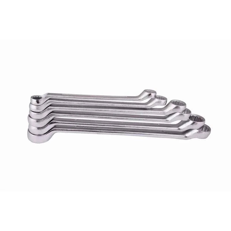 De Neers 13-9W BI-Hexagon Ring Spanner Shallow Offset Set of 9 Pcs