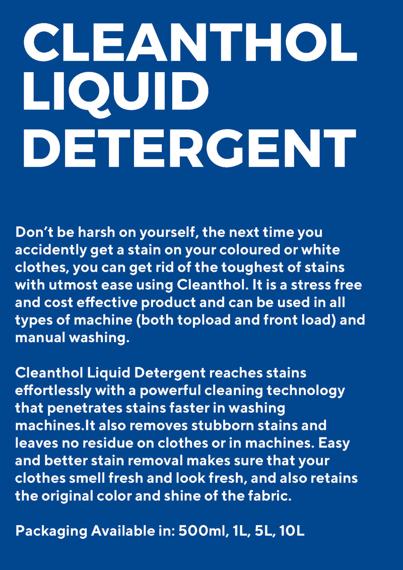 Cleanthol Liquid Detergent Pack of 1 (1 Litre)