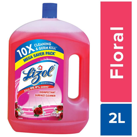 Lizol Disinfectant Surface 2L & Free Lizol Disinfectant Surface 500ml
