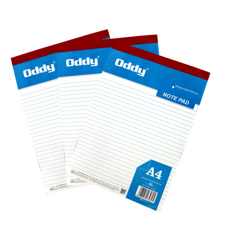 WPA440 Writing Paper Pads 1/4 (55 No)