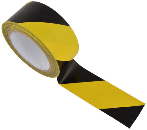 Safety Zebra Floor Marking Tape 48mm x 20mtrs - Black And Yellow