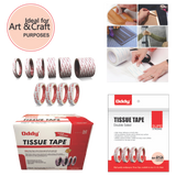 Oddy Tissue Tape - Double Sided 12mm x 50 Mtrs