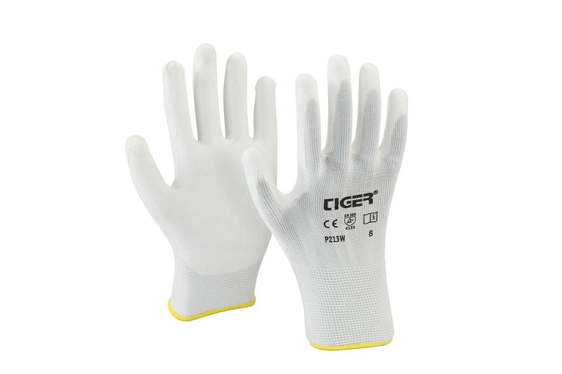 P213W Tiger PU Coated Hand Gloves