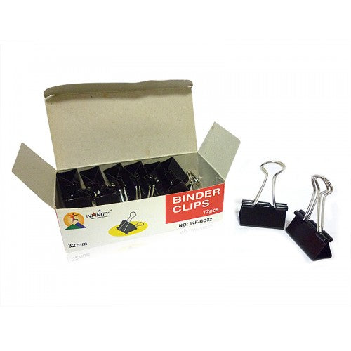 Black Binder Paper Clip, for Office, Size: 25,32,41,19,15 Mm at Rs