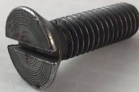 1/4" Black Oxide CSK Head Slotted Screws Pack of 1000