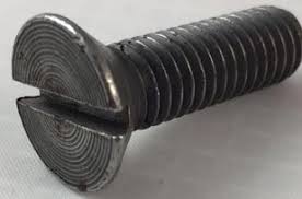 M4 Black Oxide CSK Head Slotted Screw Pack of 1000