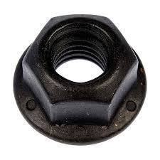 Metric Black Oxide Flange Nuts