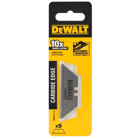 DeWalt DWHT0-11131 Tungsten Carbide Utility Blades (5 Pcs - 1 Tube)